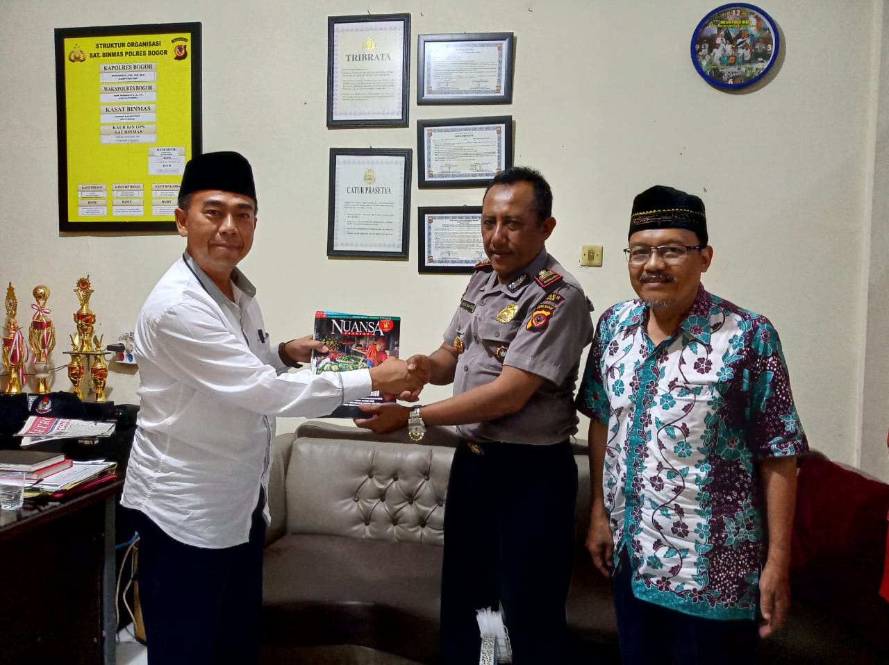 Ketua DPD LDII Kabupaten Bogor  Silaturrohim ke Kasat. BINMAS POLRES Bogor