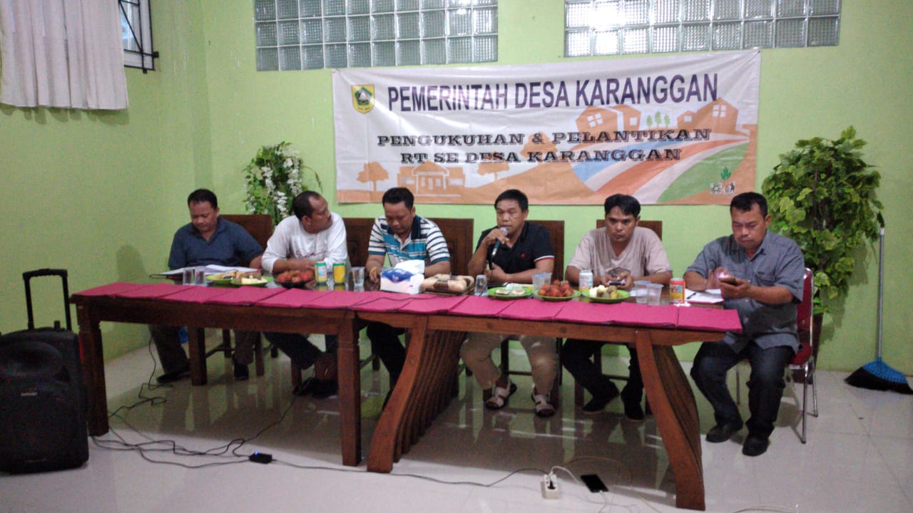Pelantikan RT Desa Karanggan, PAC LDII Karanggan Siap Bersinergi Dengan Pemerintah Setempat dan LPM Lainnya